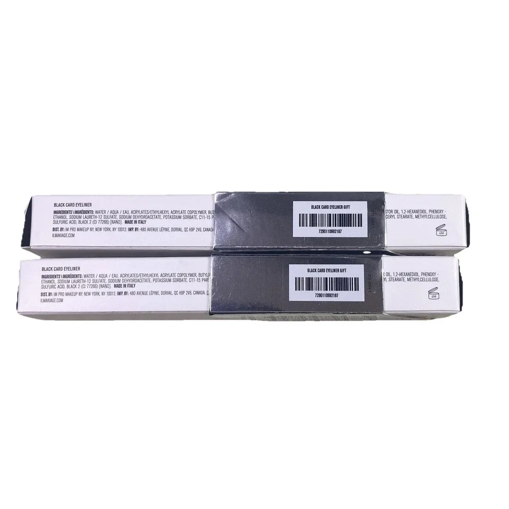 IL MAKIAGE Black Card Waterproof Liquid Eyeliner Make-up Sale is for (2) NWB‎